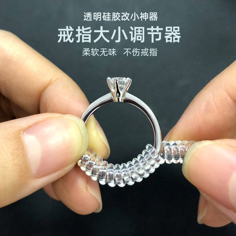 If the ring is too large, adjust the size of the ring opening, reduce the size of the ring, and change the invisible gasket to prevent it from falling off