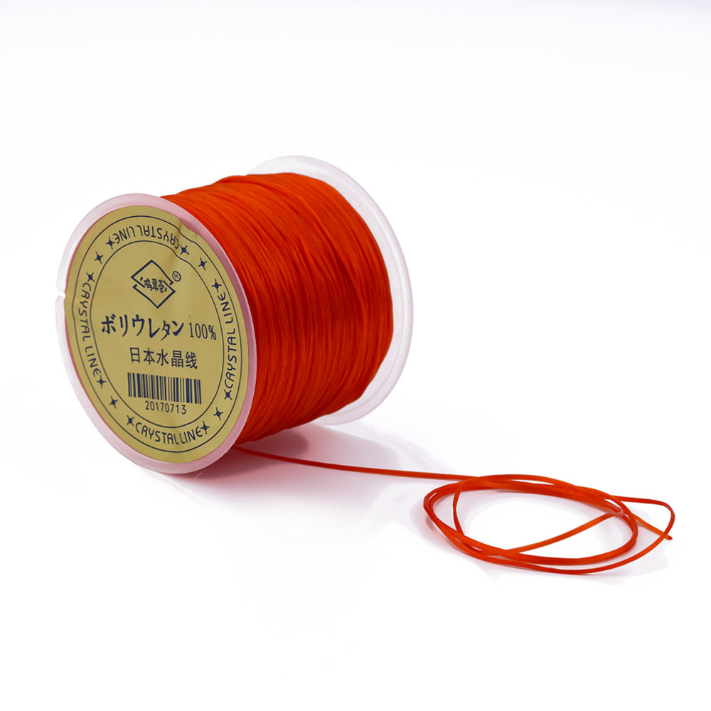 Imported flat wire elastic string crystal bracelet, elastic string Buddha jewelry and cultural play bracelet elastic string, diy handcrafted wear-resistant