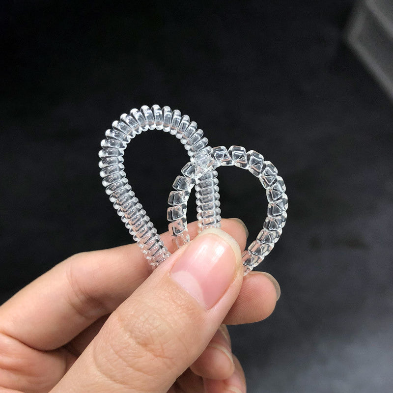 If the ring is too large, adjust the size of the ring opening, reduce the size of the ring, and change the invisible gasket to prevent it from falling off
